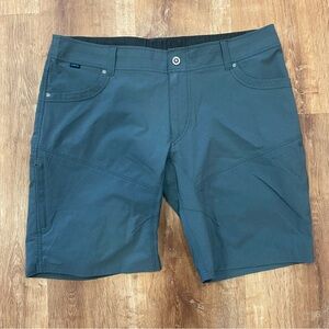 Kuhl Silencr Cargo Shorts Mens 40 Gray Charcoal Hiking Ripstop Performance